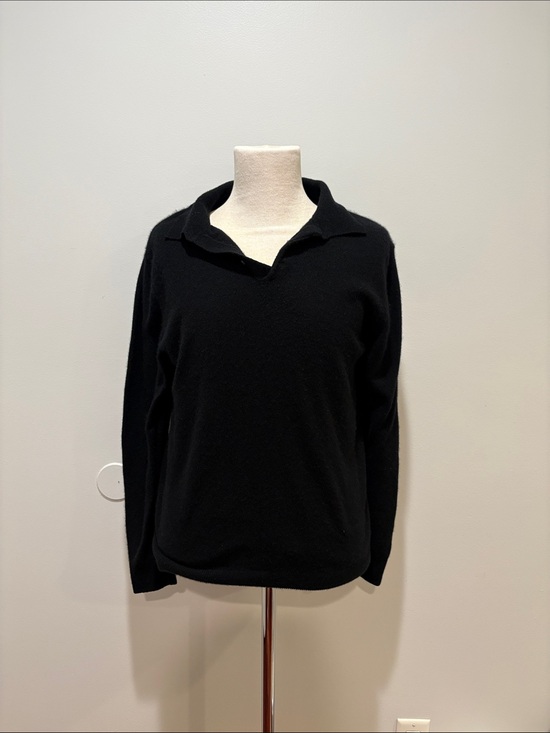 Quince Other - Quince Men’s Size XL Black 100% Cashmere Mongolian Cashmere Polo Sweater